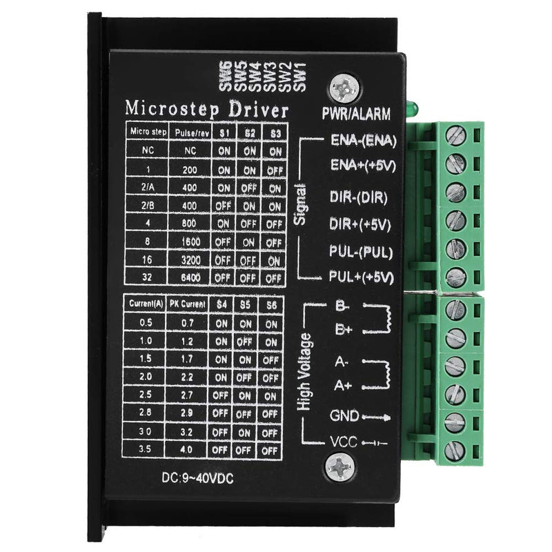  [AUSTRALIA] - TB6600 DC 9-40V 160W 0.2-5A stepper motor driver, phase hybrid hybrid stepper motor driver board stepper controller module board 32 microstep, CNC engraving machine stepper motor driver control