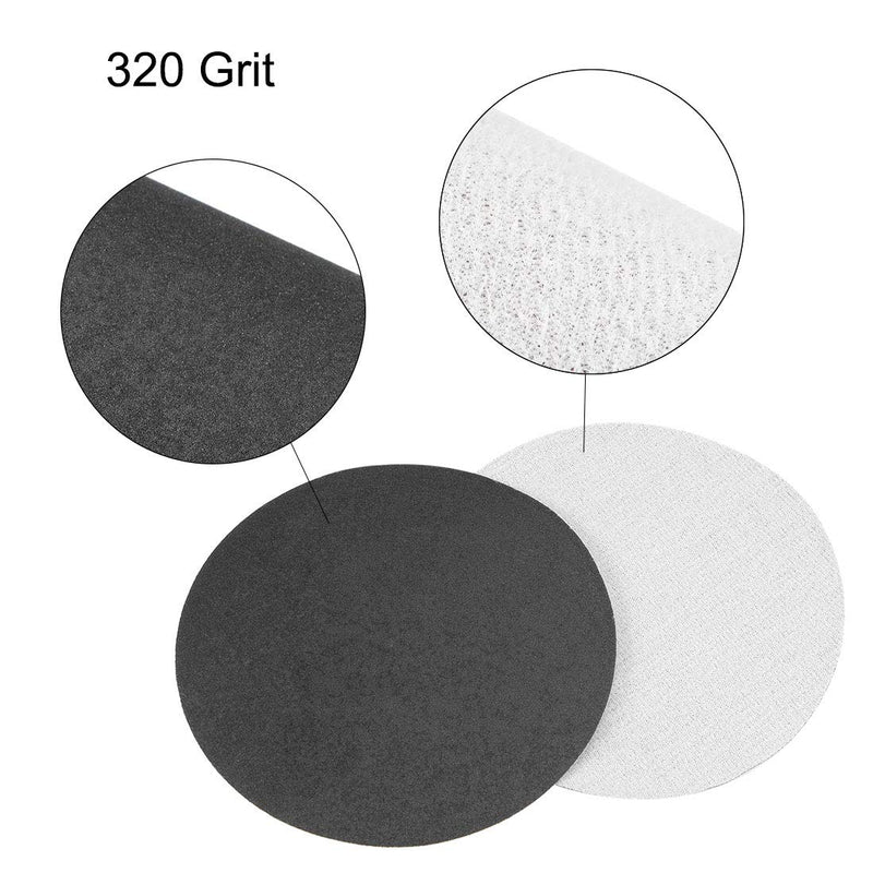  [AUSTRALIA] - uxcell 5 Inch Wet Dry Sanding Discs 320 Grit Hook and Loop Sanding Disc Silicon Carbide Sandpaper 10pcs