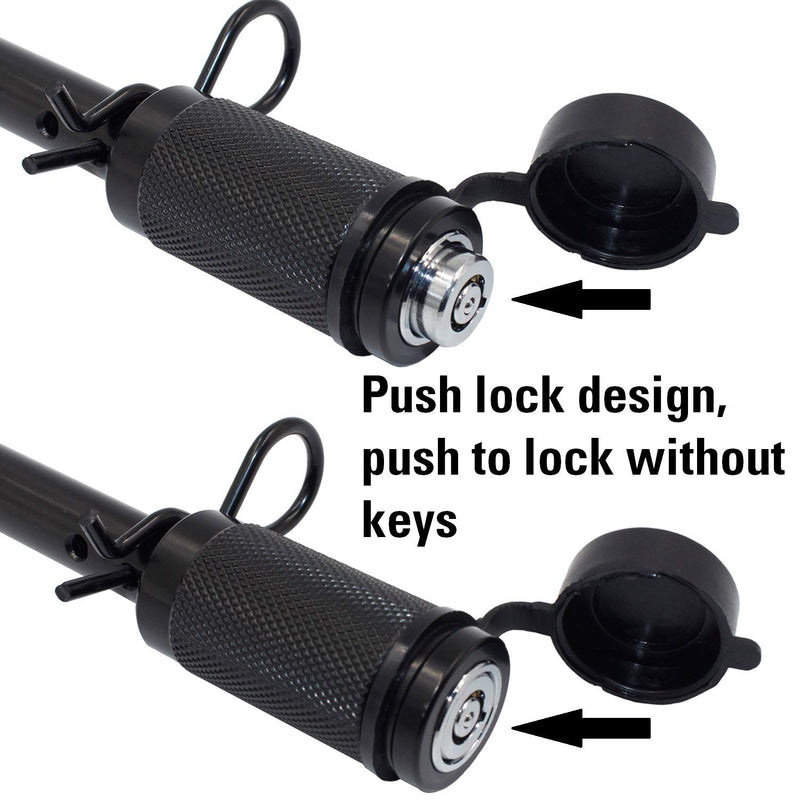 TowWorks 5/8" Trailer Hitch Locking Pin - Black Tow Hitch Receiver Lock with Anti-Rattle, fits Class III - V Hitches with 2" and 2.5" Receivers, 79631 Black 1pc 5/8" - LeoForward Australia