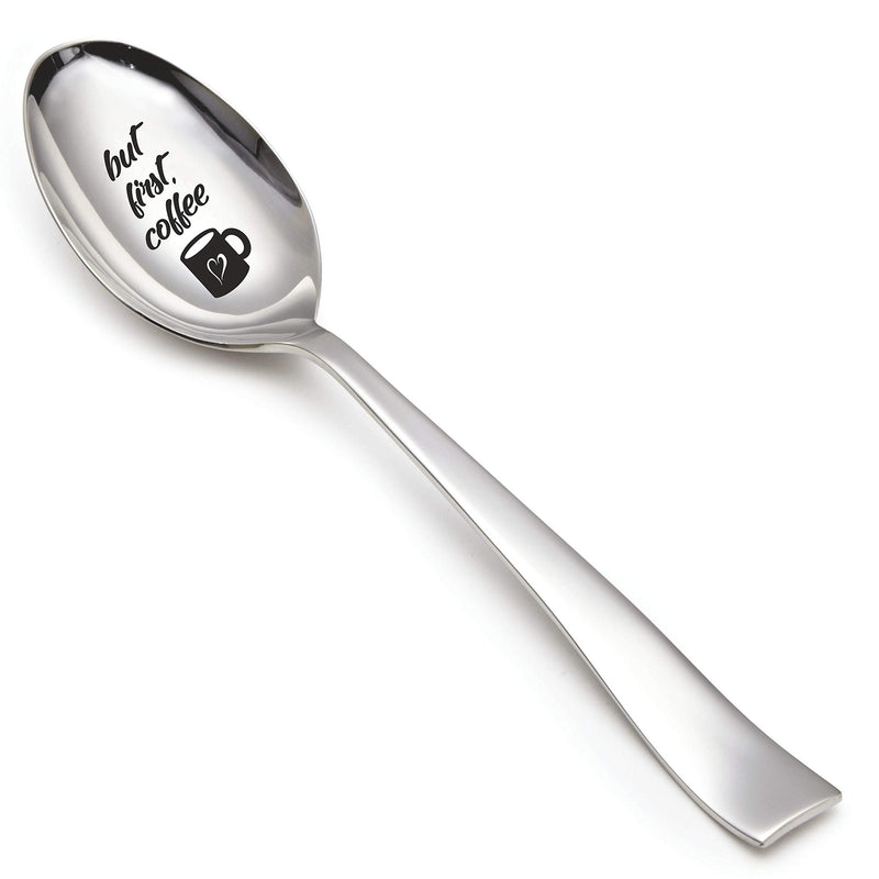  [AUSTRALIA] - Spoon Gift (But first coffee - Engraved spoon - Gift for Him - Gift for Her - Lovers Gift - Spoon Gift - funny gifts - Tea Spoon - best friends gifts - mom gifts) But first coffee