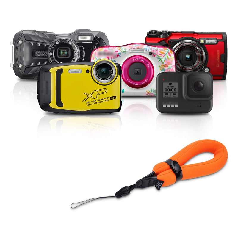  [AUSTRALIA] - Camera Floating Wrist Strap for Olympus TG-6 TG-5 Nikon W300 W150 Gopro Hero 9 8 Orange