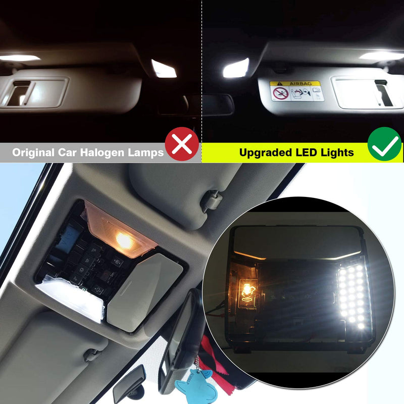  [AUSTRALIA] - Powerty Interior LED Light Lamps SMD Ultra Bright Dome LED Lights Reading Lights for Toyota RAV4 XA50 2019 2020 6pcs/Set Interior light