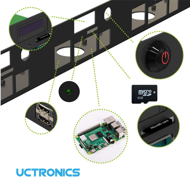  [AUSTRALIA] - UCTRONICS Ultimate 1U Rackmount for Raspberry Pi 4B