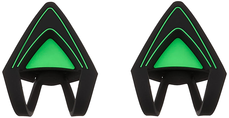  [AUSTRALIA] - Razer Kitty Ears for Kraken Headsets: Compatible with Kraken 2019, Kraken TE Headsets - Adjustable Strraps - Water Resistant Construction - Green Black/ Green