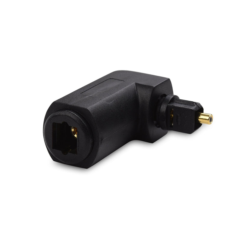  [AUSTRALIA] - Cable Matters 2-Pack Right Angle Toslink Adapter (Toslink Extension) Male to Female