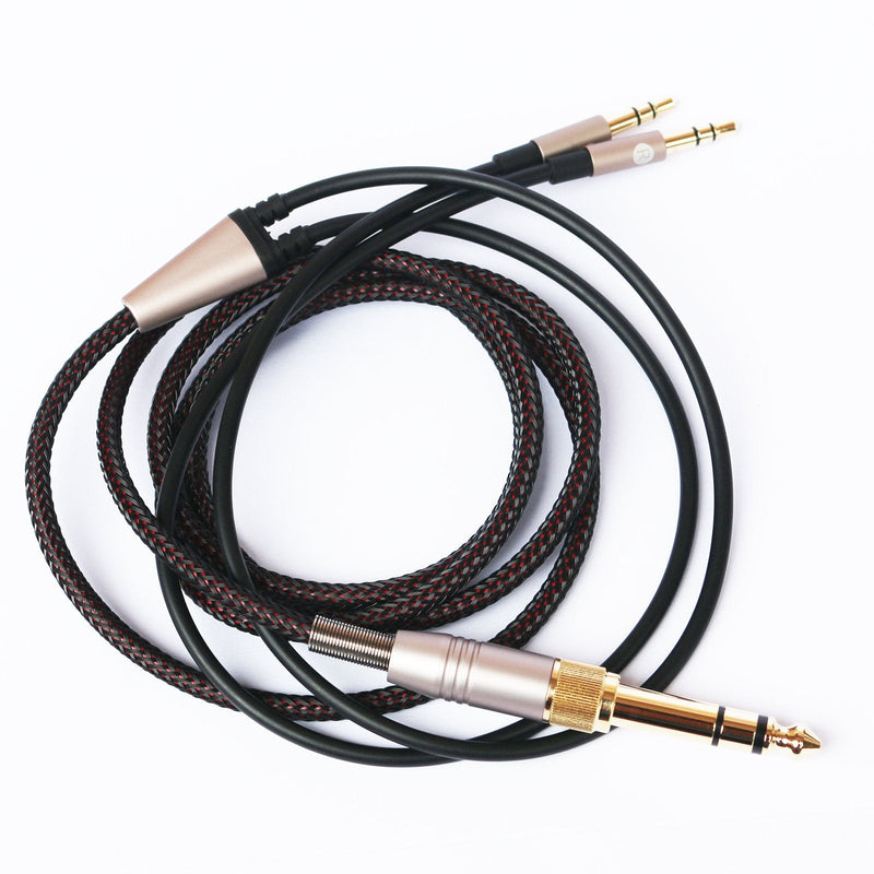  [AUSTRALIA] - NEW NEOMUSICIA Replacement Cable Compatible with Hifiman HE4XX, HE-400i (The Latest Version with Both 3.5mm Plug) Headphones 3.5mm / 6.35mm to Dual 3.5mm Jack Male Cord 1.2m/4ft with Dual 3.5mm male