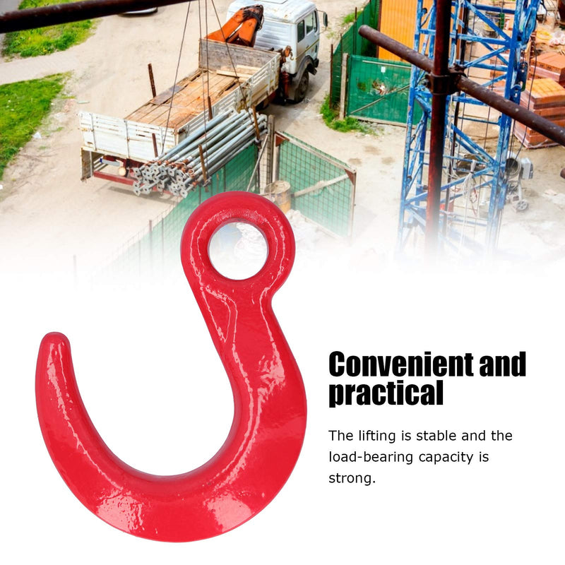  [AUSTRALIA] - Eboxer Safety Hook for Chains, 6500 lbs Clevis Chain Hook, Large Opening Alloy Steel Crane Hoist Hook for Construction Engineering, Strong in Load Bearing