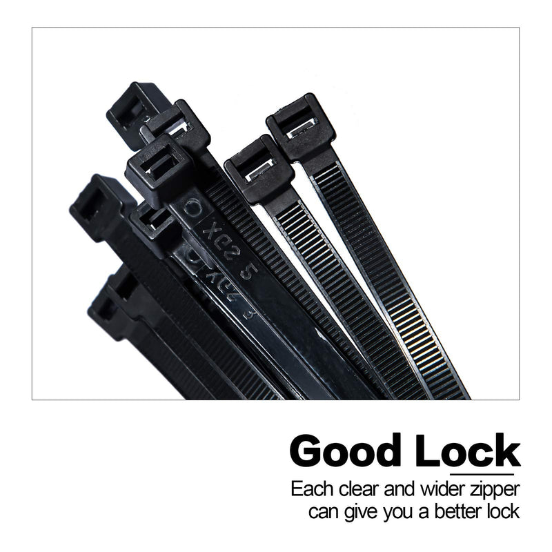  [AUSTRALIA] - Extra Large Zip Ties Long Cable Ties Big Heavy Duty Outdoor Plastic Ties Thick 48 Inch 200 Lb,14 Pack
