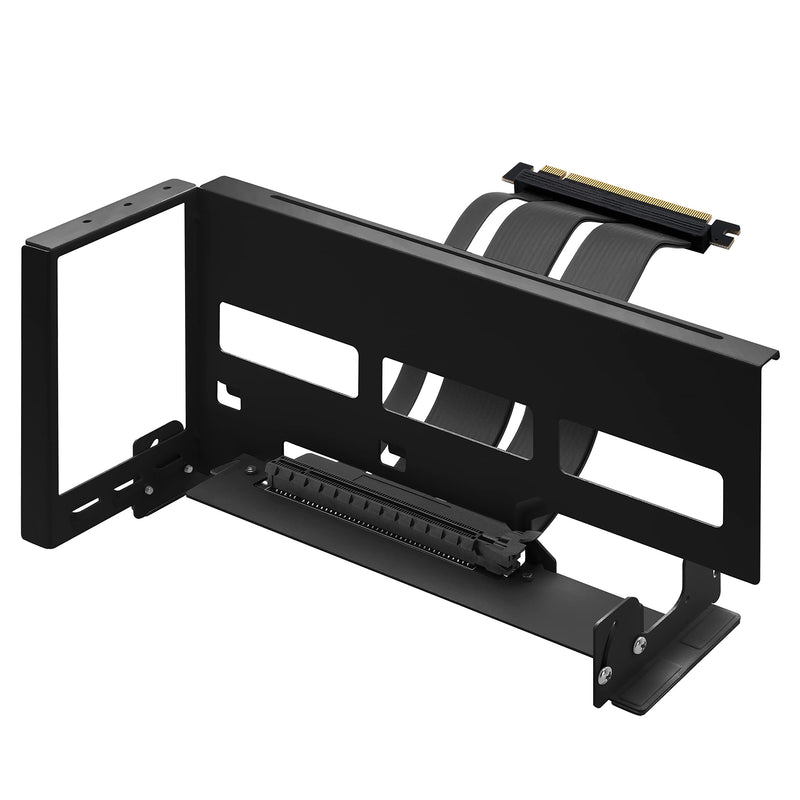  [AUSTRALIA] - EZDIY-FAB PCIe 4.0 GPU Mount Bracket Graphic Card Holder Multi-Angle Adjustment, Video Card VGA Support Kit with PCIe 4.0 X16 Gen4 17cm/6.69in Riser Cable - Black