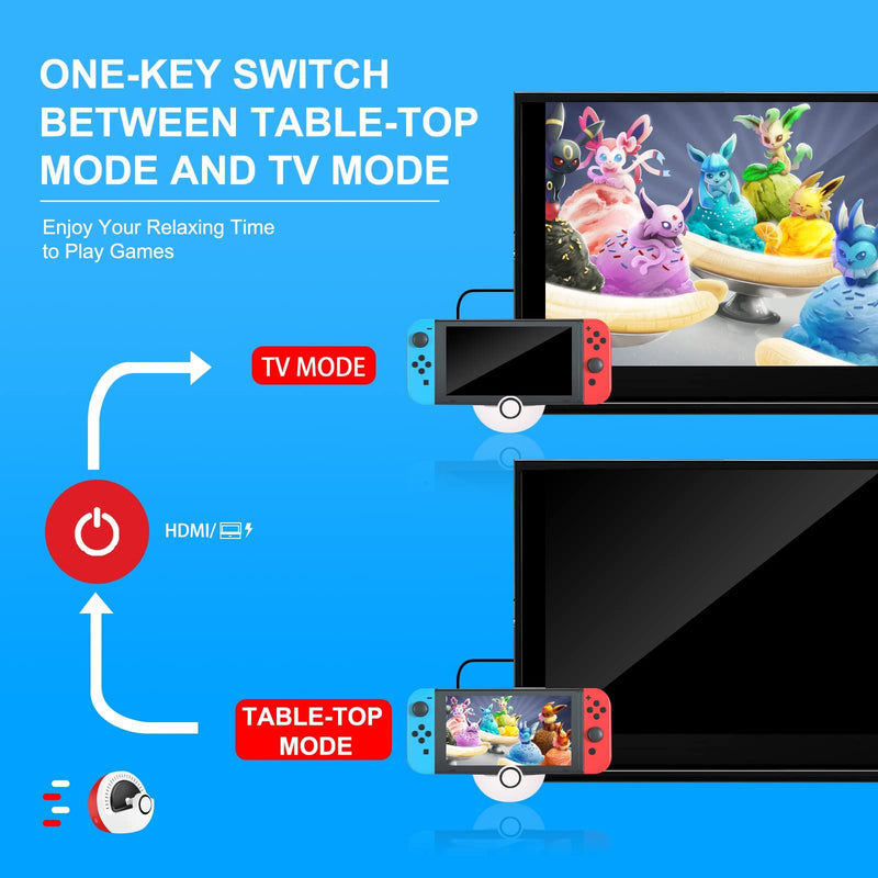  [AUSTRALIA] - Switch TV Dock, Antank Docking Station for Nintendo Switch/Switch OLED with 4K HDMI USB 3.0 Type C Port, Switch Charging Dock Stand Replacement for Official Switch Dock