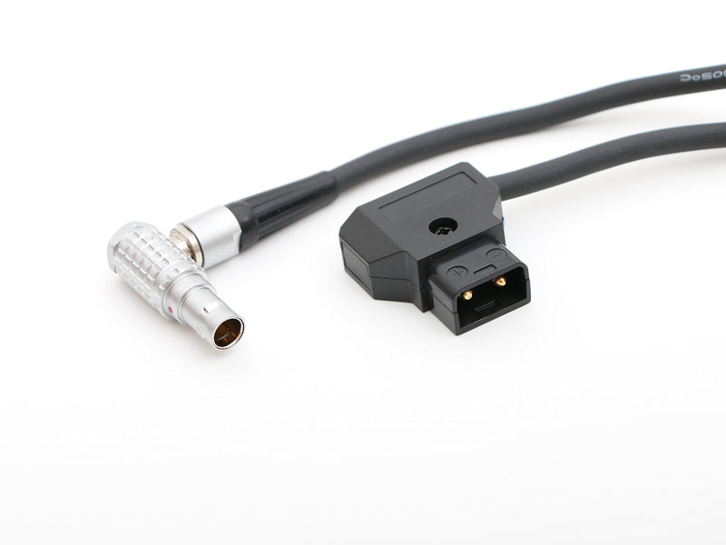  [AUSTRALIA] - D-tap to Male 0B 2pin Right Angle Power Cable 1.6ft for Power Teradek Bond