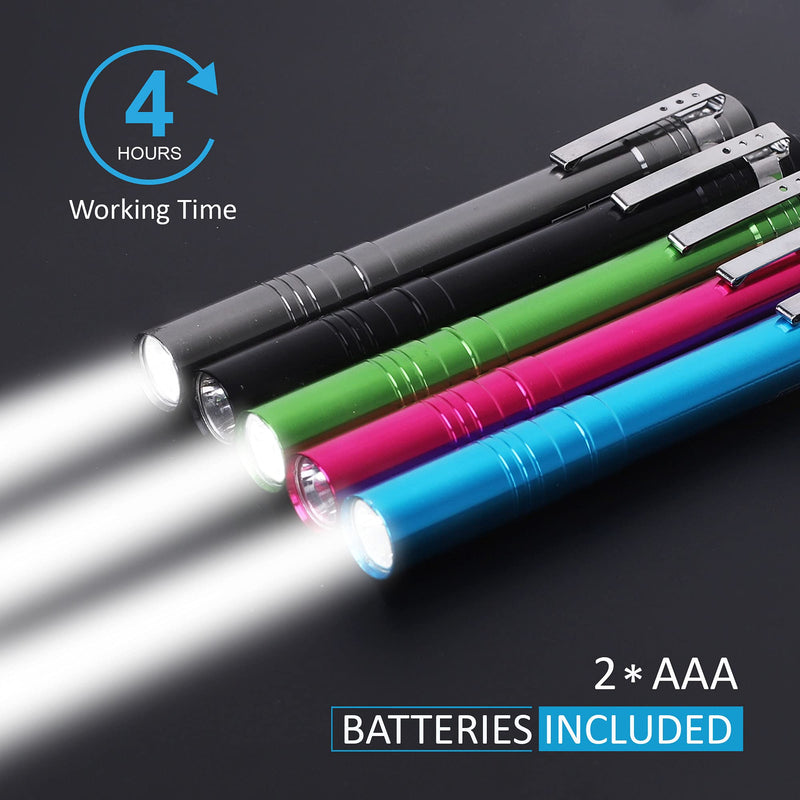 SEAMAGIC 15-Pack LED Penlight - Pocket Pen Light Flashlight with Clip, 30-Piece Dry Batteries Included, Perfect for Inspection, Repairing, Night Shift, Camping and Training Course - LeoForward Australia