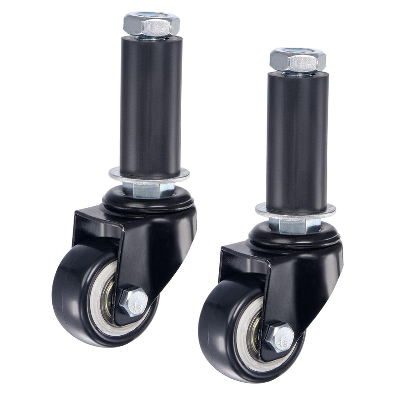  [AUSTRALIA] - uxcell Swivel Expanding Stem Caster 1.5" Diameter 88Lbs Load Capacity, for Kitchen Prep Tables, PVC, Pack of 2 1.5 Inch