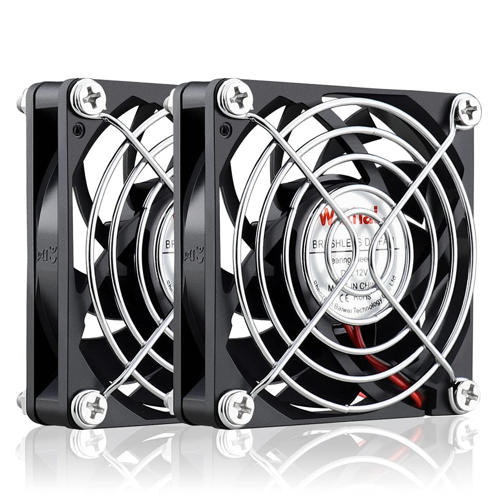  [AUSTRALIA] - Wathai DC 12V Cooler Case Fan 70mm x 70mm x 15mm 2Pin Brushless Cooling Fan 2Pack 70x70x15mm