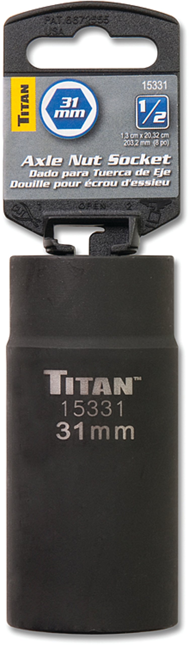  [AUSTRALIA] - Titan 15331 31mm 1/2" Drive 6 Point Axle Nut Socket