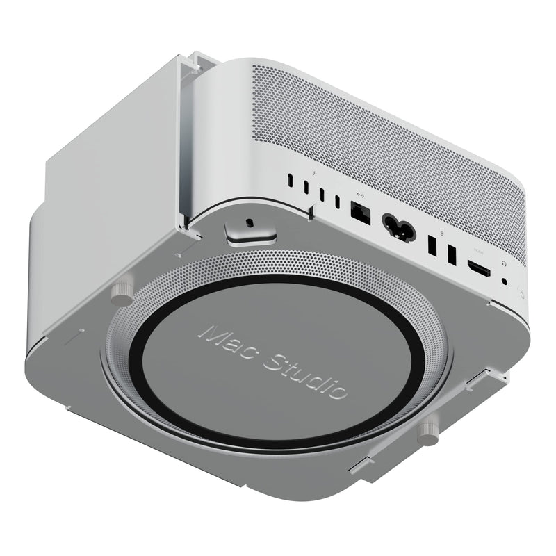  [AUSTRALIA] - SENGTEK Aluminum Under Desk Mount for Apple Mac Studio, Mac Mini - Quick Removal & Easy Installation