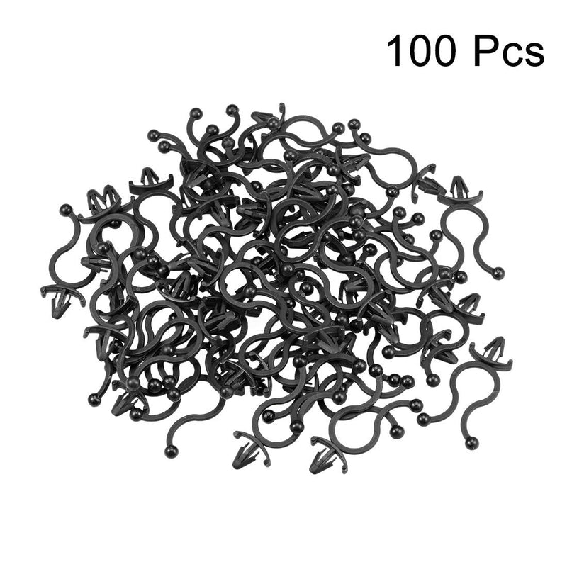  [AUSTRALIA] - uxcell Twist Lock Cable Wire Ties Nylon U Shape Save Place 10mm Dia Black 100pcs