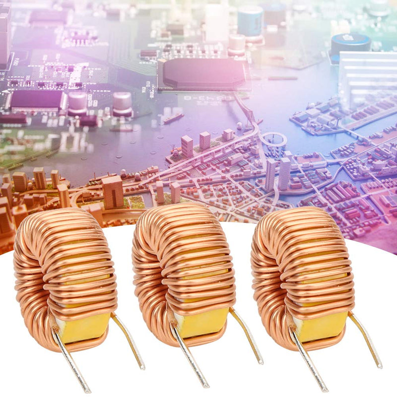  [AUSTRALIA] - 20PCs vertical toroid wind inductor wire, 5026 100UH 6A 0.6mm copper inductor coil for PCB, stable performance and durability