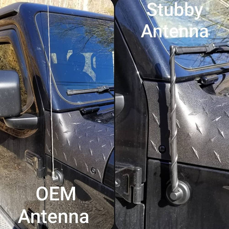  [AUSTRALIA] - KSaAuto Short Antenna for 2007-2023 Jeep Wrangler JK JL JKU JLU Accessories for Jeep Gladiator JT Accessories, 13 Inch Jeep Wrangler Gladiator Radio Antenna Replacement for FM AM Reception 13"