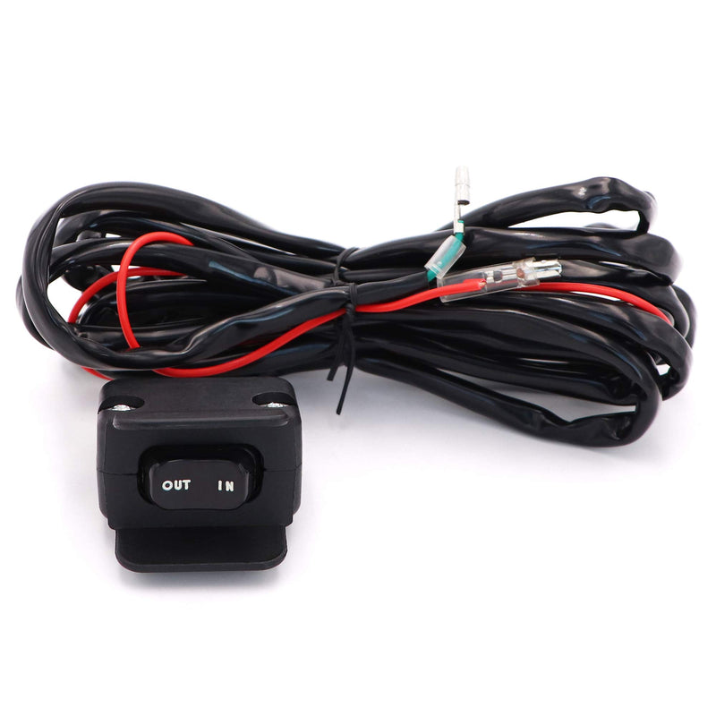  [AUSTRALIA] - 12V Winch Rocker Thumb Switch with Mounting Bracket Handlebar Control line kit for ATV UTV