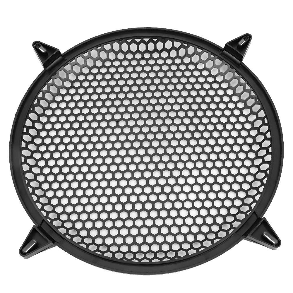  [AUSTRALIA] - Speaker Grill Cover Gorgeir Speaker Cover Car Audio Plastic Mesh Cover Woofer Speaker Modification Protect Guard Car Audio Speakers Speaker Protector 12 Inch Speaker Speaker Cover 12inch