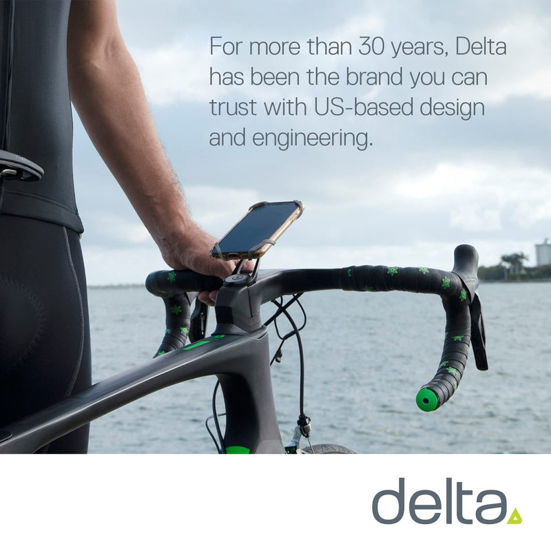  [AUSTRALIA] - Bike Phone Mount by Delta Cycle - Xmount Pro Bicycle Phone Holder Adjusts to Any Handlebar & Fits Any Phone or iPhone - Easily Accessible Bike Accessories for Adult Bikes Xmount Pro Stem