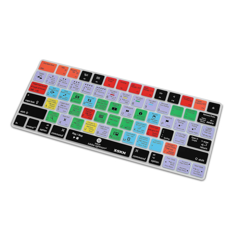 XSKN Magic Keyboard Lightroom Shortcut Keyboard Cover, XSKN Durable LR Hotkeys Silicone Keyboard Skin for Apple Magic Keyboard MLA22LL/A, US version - LeoForward Australia