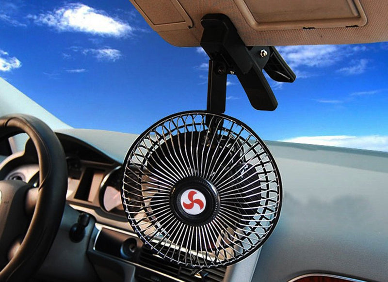  [AUSTRALIA] - Zento Deals 12V Portable Oscillating Fan-Universal Sturdy Mounted on Vehicle with Clip