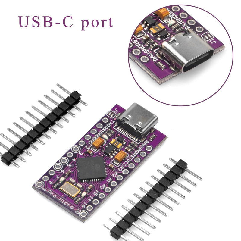  [AUSTRALIA] - OSOYOO Pro Micro Board Mega32U4 Leonardo 5V/16MHz Module Board Type C Port for Arduino