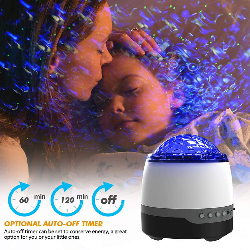  [AUSTRALIA] - Galaxy Projector, Star Light Projector for Bedroom, Sleeping Soothing White Noise Sound Machine with Remote, Timer, Music Speaker, 8 Soother Sounds Ocean Wave Projector for Baby Kids Adults Relaxation