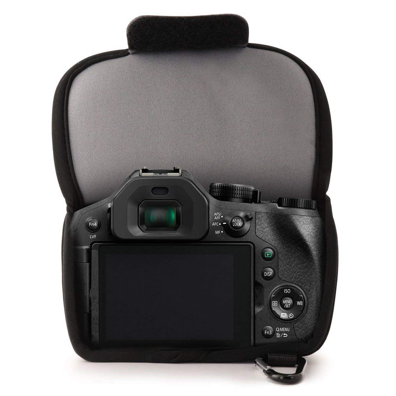  [AUSTRALIA] - MegaGear Ultra Light Neoprene Camera Case Compatible with Panasonic Lumix DMC-FZ300 Grey