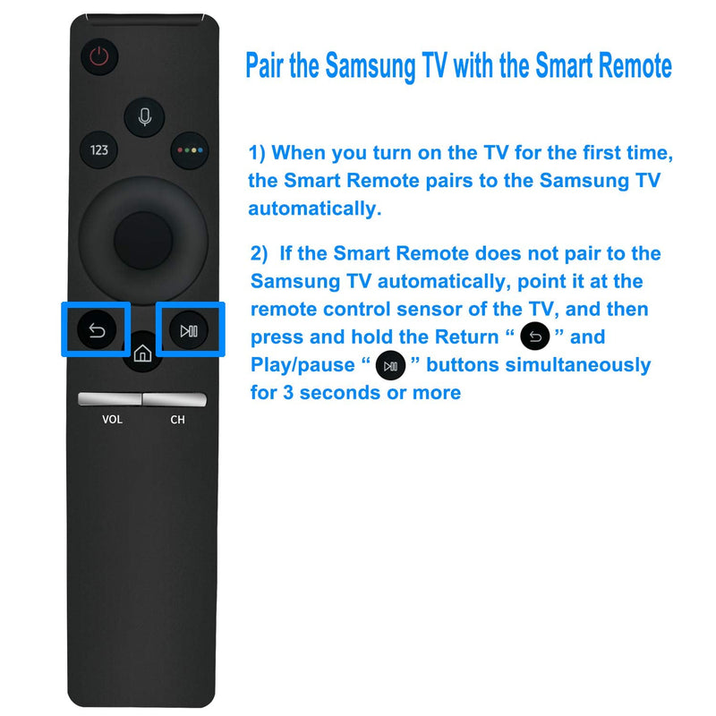  [AUSTRALIA] - New BN59-01274A TM1650A Voice Remote Control fit for Samsung Smart LED TV UN49KU700DFXZA UN49KU7500FXZA UN49KU7500FXZC UN55K625DAFXZA UN55KS8000FXZA UN55KS800DFXZA UN55KS8500FXZA