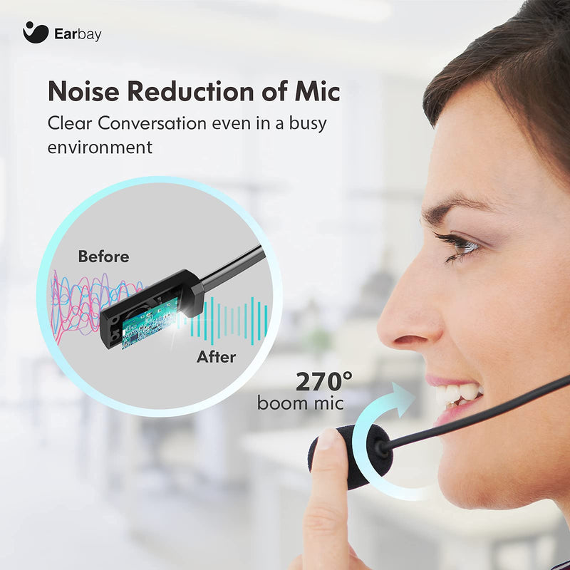  [AUSTRALIA] - USB Headset with Microphone for PC, Computer Headsets with Mute, 3.5mm Wired On Ear Headphones with Mic Noise Cancelling for Laptop/Cell Phones/Tablet, Office Headset Zoom Skype Ms Teams Call Center Silver