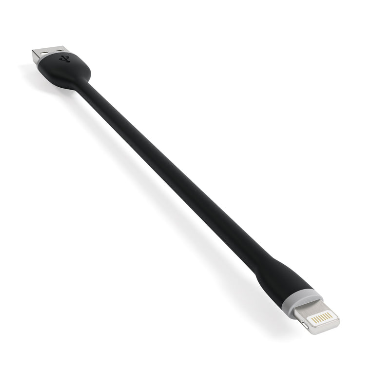 Satechi Flexible Apple MFi Certified Lightning USB Charging Cable - Compatible with iPhone 11 Pro Max/11 Pro/11, Xs Max/XS/XR/X, 8 Plus/8 (10-Inch, Black) 10-Inch - LeoForward Australia