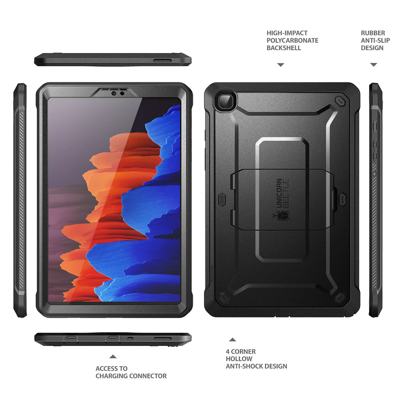  [AUSTRALIA] - SUPCASE Unicorn Beetle Pro Series Case for Galaxy Tab A7 Lite 8.7 Inch (2021 Release), with Built-in Screen Protector Full-Body Rugged Heavy Duty Case (Black)