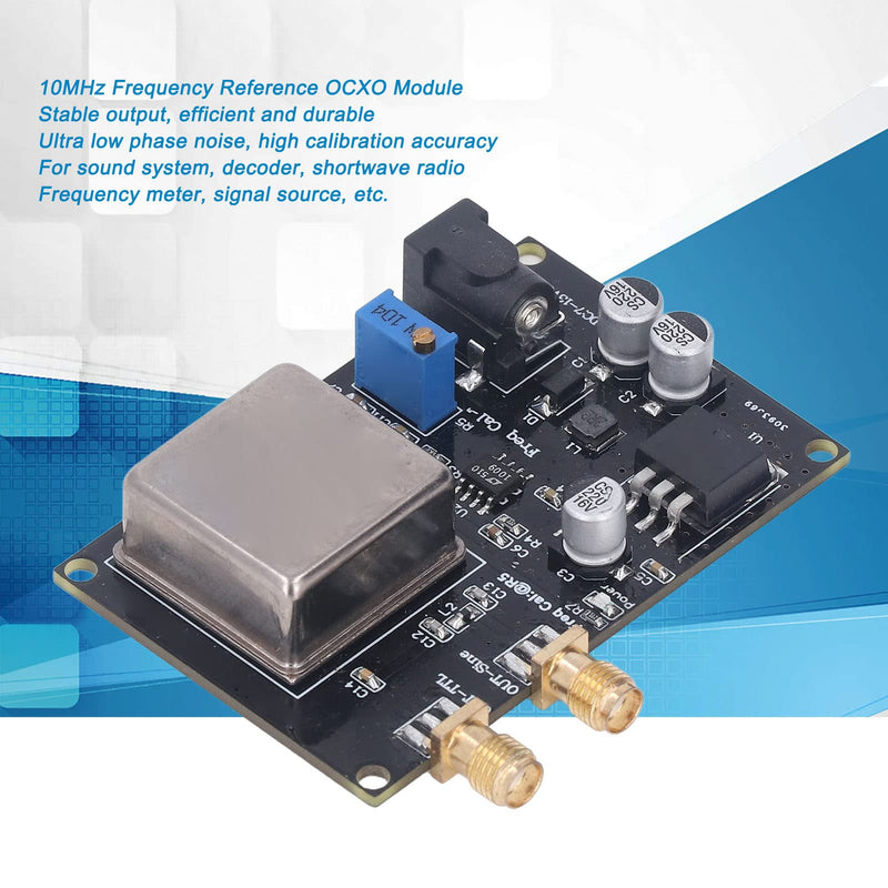  [AUSTRALIA] - OCXO 10MHz Frequency Standard Reference Module, Electronic Component Module Accessories CI Modules High Performance Constant Temperature Crystal Oscillator Board for Instrument Standard