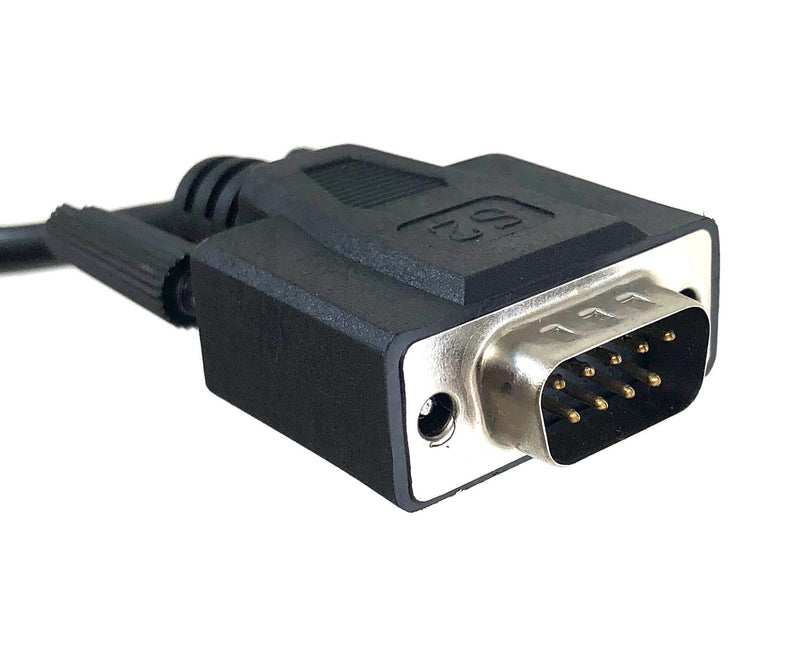 Micro Connectors, Inc. Plug and Play USB to Dual Serial DB9 Adapter Windows 10 / Win 8/ 7/ XP/ Vista / Mac (E07-162) 1 ft USB 2.0 (A-M to Dual Serial DB9-M) Black - LeoForward Australia