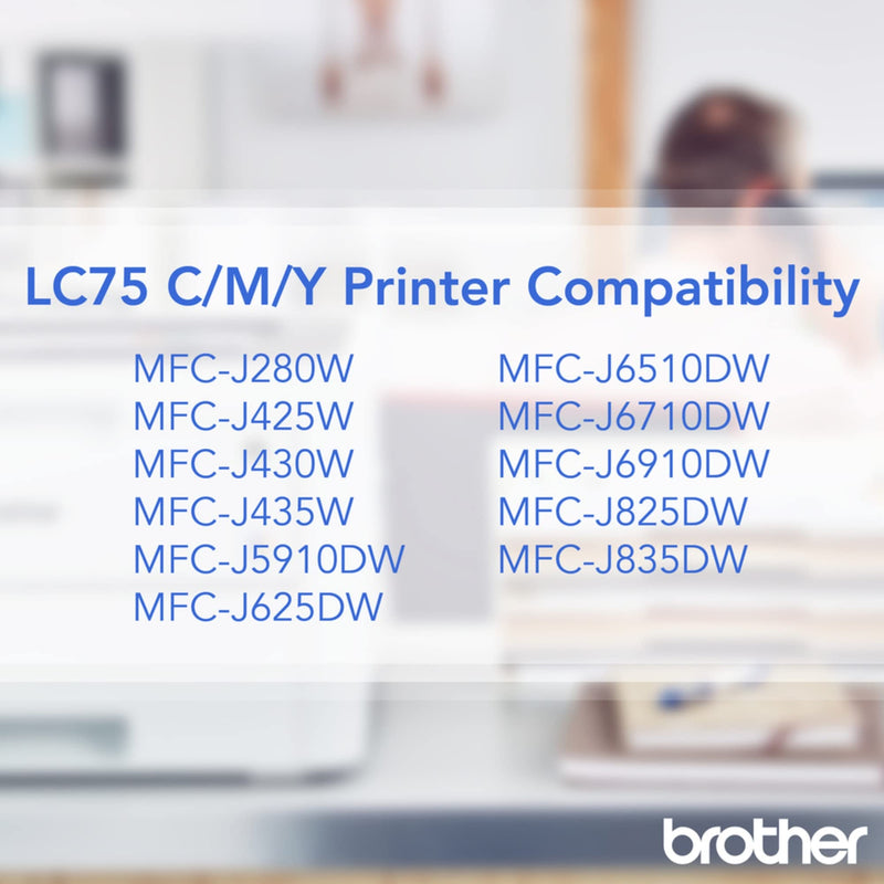  [AUSTRALIA] - Brother Int L (Supplies) Lc753Pks 3Pk Lc753Pks Cyan Magenta Ylw Ink Cartridge