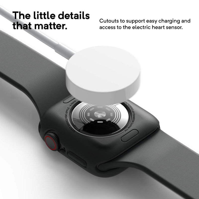 Caseology Nero Desiged for Apple Watch Case for 40mm Series 6 (2020) SE (2020) 5 (2019) 4 (2018) - Black - LeoForward Australia