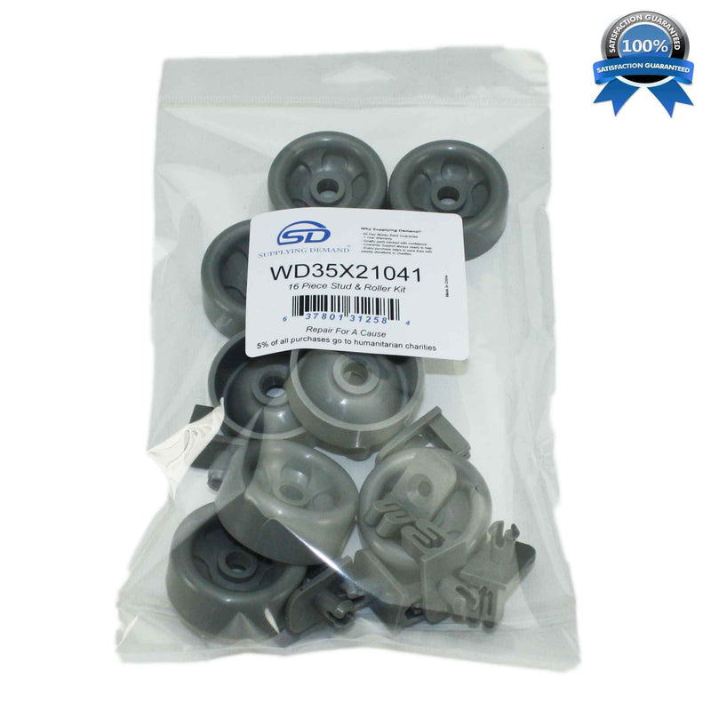Supplying Demand WD35X21041 Dishwasher Lower Dishrack Roller Kit For GE - LeoForward Australia
