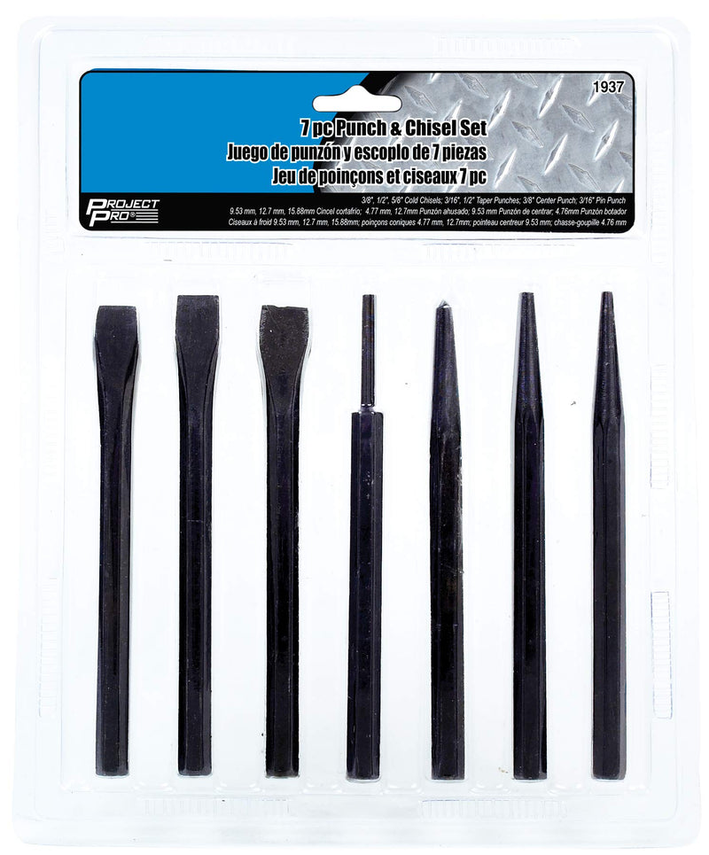  [AUSTRALIA] - Performance Tool 1937 7-Piece Punch and Chisel Set