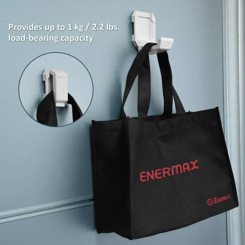  [AUSTRALIA] - Enermax Magnetic Mounting Headset Holder with Metal Protection Foam, Provides up to 1 kg/2.2 lbs, Compatible with Computer/Gaming Headsets, Headphone of all Shapes and Sizes, EHB001 Black