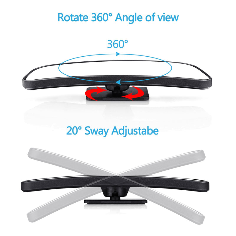  [AUSTRALIA] - Blind Spot Mirror for Cars LIBERRWAY Car Side Mirror Blind Spot Auto Blind Spot Mirrors Wide Angle Mirror Convex Rear View Mirror Stick on Design Adjustable Rectangle