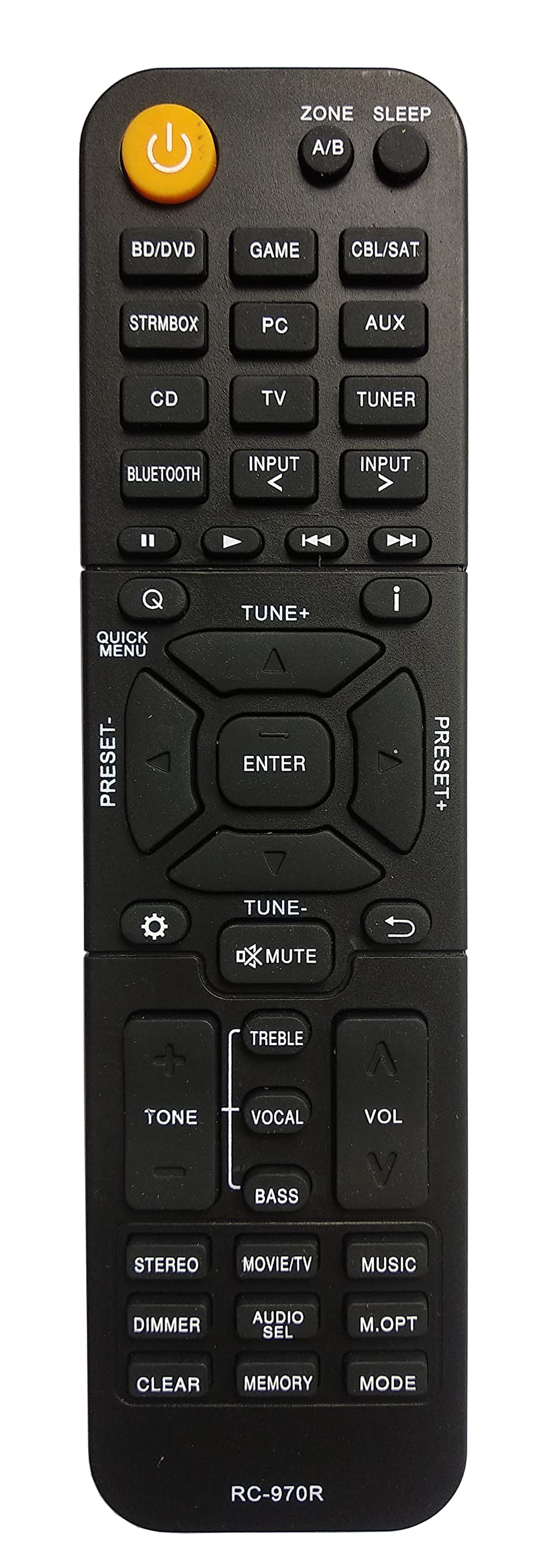  [AUSTRALIA] - Gorilla babo Universal Remote Compatible for ONKYO RC-970R TX-SR393 HT-R398 TX-SR494 HT-S3910 Audio/Video Receiver Remote Control