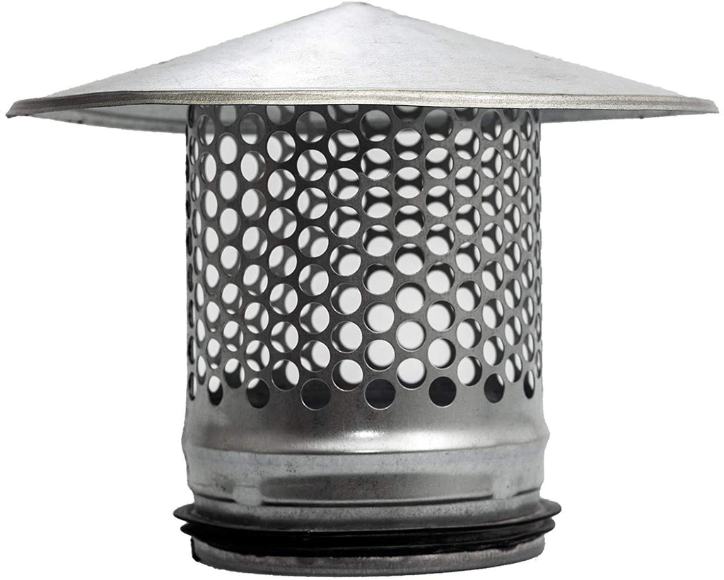  [AUSTRALIA] - Vent Systems 8" Inch Round Roof Cap Galvanized Steel for All Weather Conditions Top Round Exhaust Cap with Rubber for Perfect Insulation Vent Cover 8 Inch 200 mm