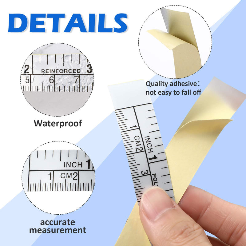  [AUSTRALIA] - Self-Adhesive Measuring Tape Workbench Ruler Adhesive Backed Double Scale Stick Tape Measure for Work Woodworking, Saw, Drafting Table (3 Pieces,40 Inch, 24 Inch, 12 Inch) 3 40 Inch, 24 Inch, 12 Inch