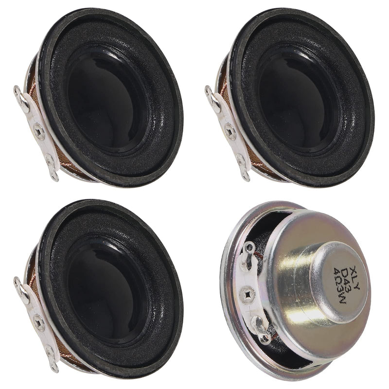  [AUSTRALIA] - D-FLIFE 4pcs 1.5" 4Ohm 3W DIY Small Full Range Audio Speaker Stereo Woofer Loudspeaker for Arduino and DIY Speaker