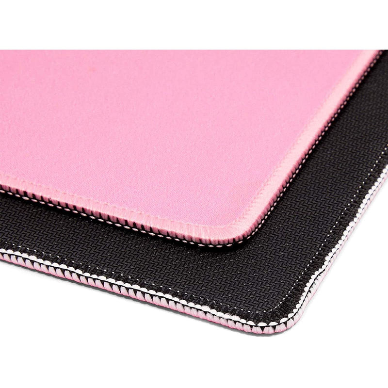 Pink Mouse Pad with Stitched Edges (11 x 8.7 Inches, 4 Pack) - LeoForward Australia