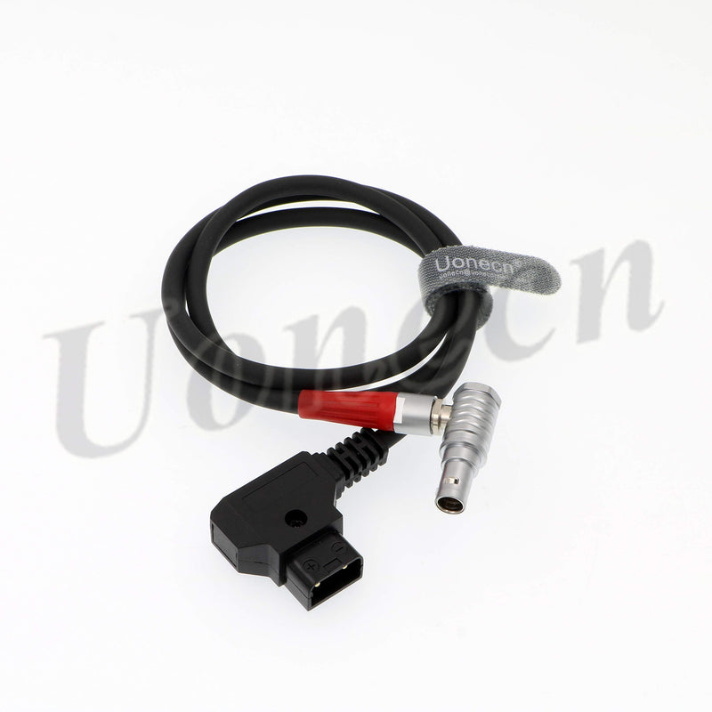  [AUSTRALIA] - Uonecn for Anton Bauer Power Cable for Zacuto Gratical Eye Viewfinder D-Tap to Right Angle 2 Pin Male Rotate 180 Degree 28''