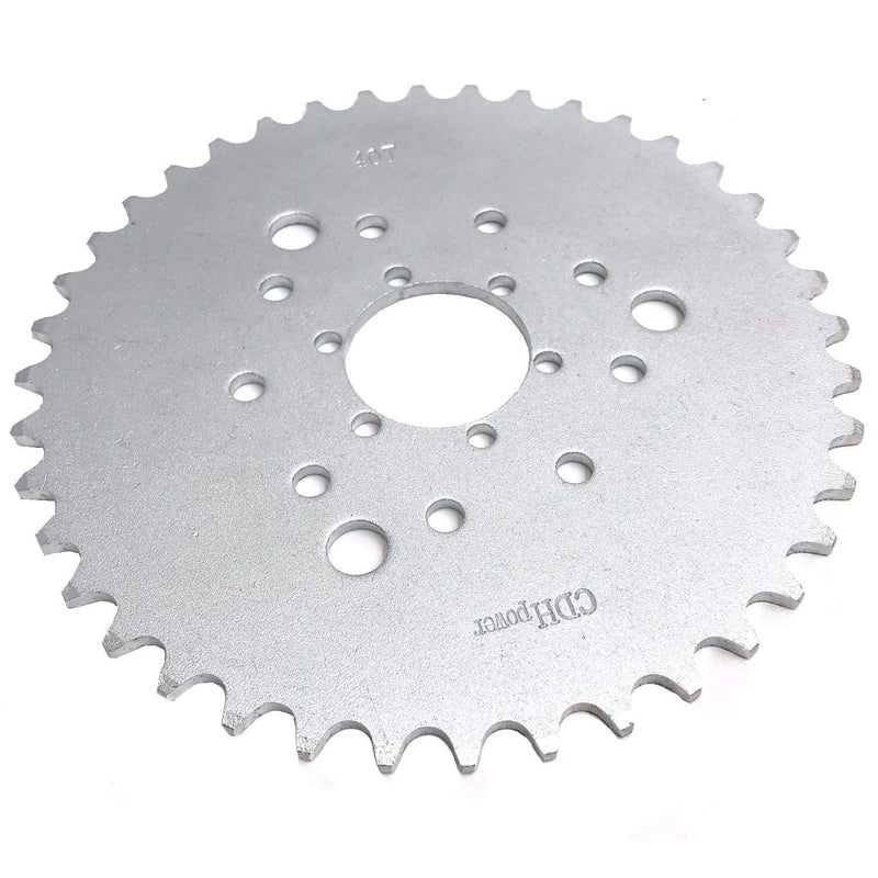  [AUSTRALIA] - CDHPOWER Multifunctional High performance 40 Teeth Sprocket for 410/415 chain - Gas Engine Motor Motorized Bicycle Silver-40T